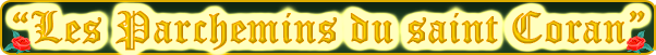 Les Parchemins Du Saint Coran